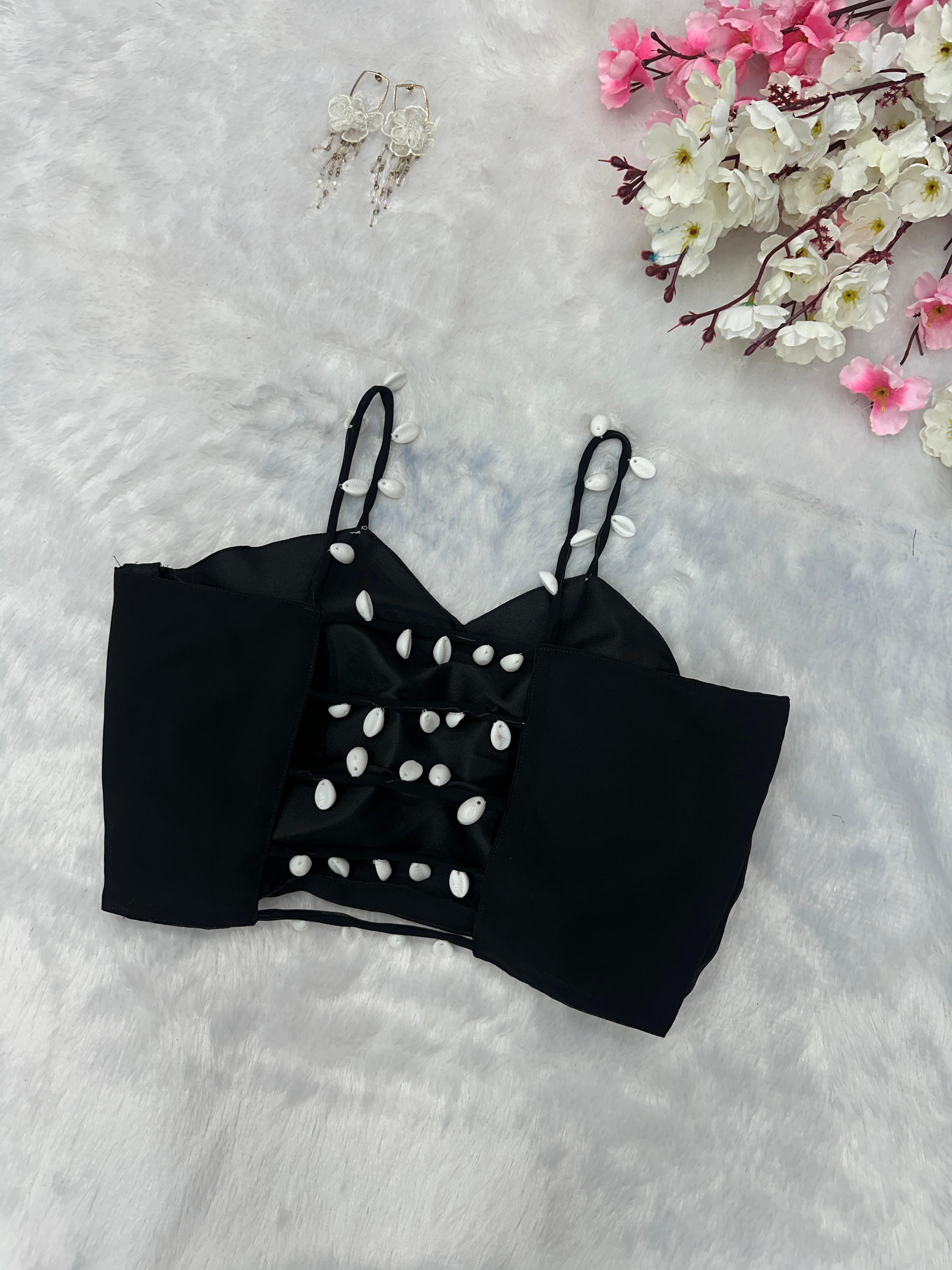 Exclusive Georgette Drape Skirt Set with Kodi Work Blouse & Kota Checks Shrug – SC-279